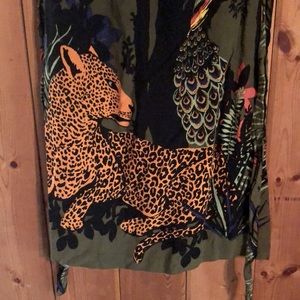 Strapless jaguar dress